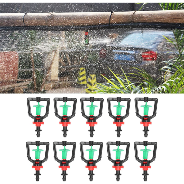10 Set Rotationsmunstycken Typ G Mikrosmunstycken Växtbevattningssprinkler Refraktionssprutmunstycke för Växthus