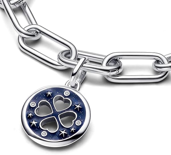 S925 Silver Klöverformad Hängsmycke