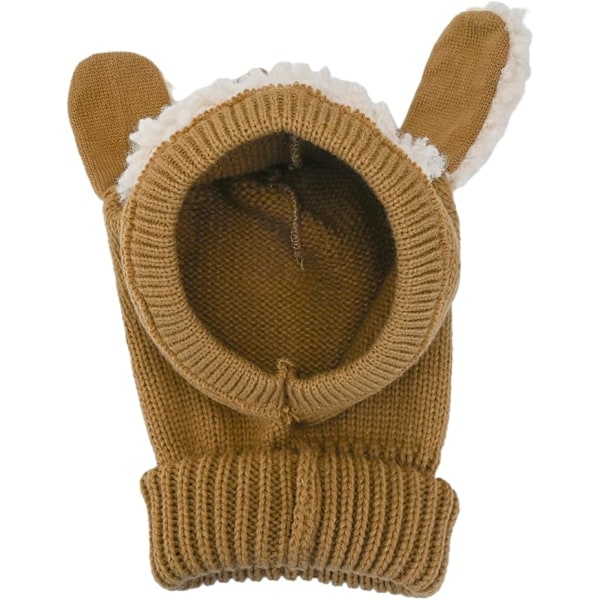 Baby Vintermössa Vintermössa Halsduk för Barn Vinter Stickad Mössa Söt Varm Halsduk Stickad Beanie Mössor med Pompom för 1-4 År Gamla Baby Flickor Pojkar