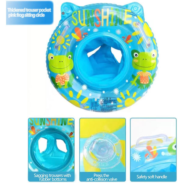 Baby simring, uppblåsbar poolring för småbarn, badleksaker, pooltillbehör