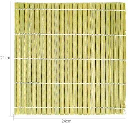 Profesjonell sushimatte, oppnå perfekte sushiruller, ikke-materiale, rengjøring (24 * 24 cm)