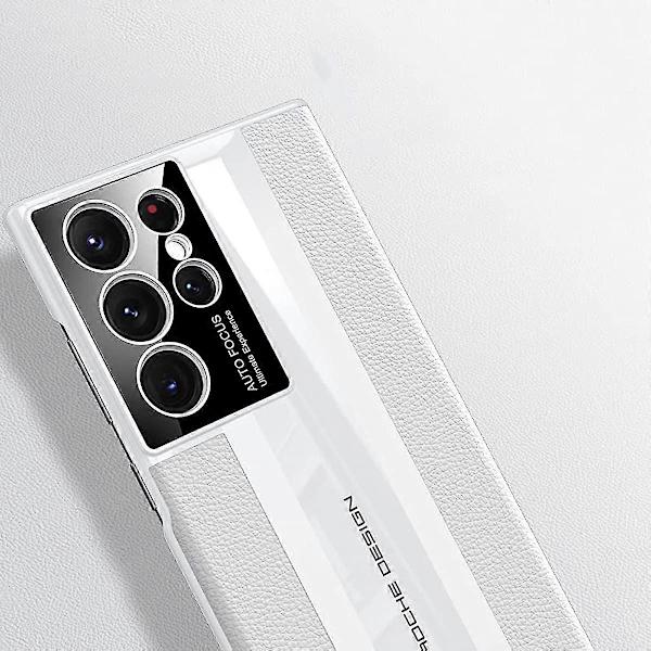 Äkta Läderfodral Kompatibelt Med Samsung Galaxy S23 Ultra/s23 Plus/s23, Med Kameraskydd
