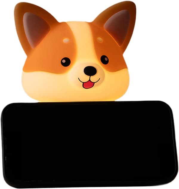 1 stk hund nattlys | Søt hund nattlys for barn nattbordslampe - Stemningsbelysning med timer 3 moduser