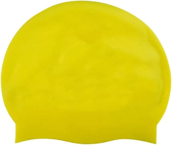 100% silikonbadmössor för pojkar och flickor, Bekväma och elastiska vattentäta badmössor, (Gul)
