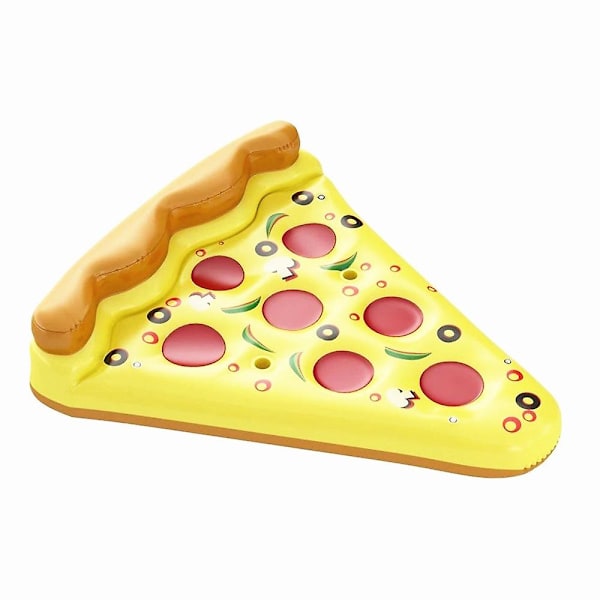 Gigant pizzaskive oppustelig pool float, sjove pool floats, svømmefest legetøj, sommer pool flåde, 1 pakke