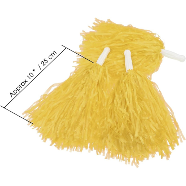 12-pack hejaklack pom poms sportdans cheer plast pom pom för sportlag ande hejande