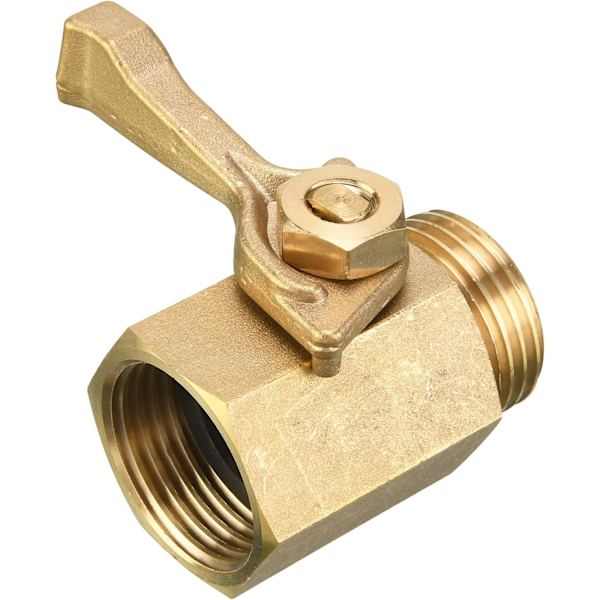 Heavy Duty Messing Have Slange Lukkeventil, 3/4 Tommer, 2-Pak med 2 Slange Skiver