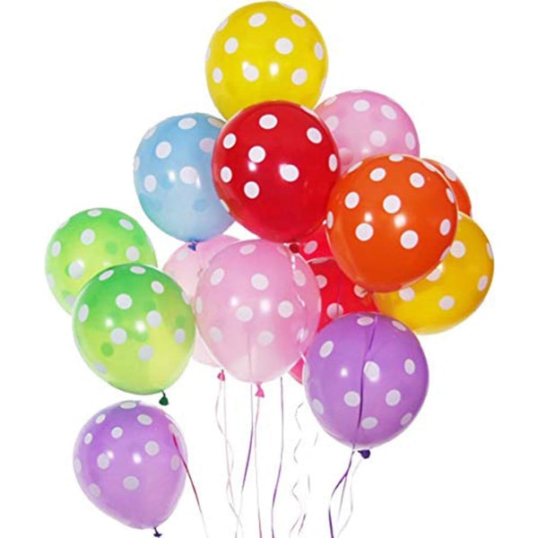100 stk. festballonger lateksballonger fargerike ballonger til barnebursdage bursdag til bryllup bursdagsfestdekorasjon (12 tommers ballonger)