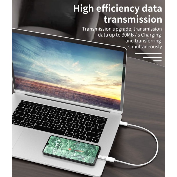 3-pack, Micro USB till Lightning-adapter, Lightning hona till Micro USB hane-adapter