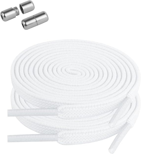 2 par elastiske snørebånd, snørebånd uden binding til voksne/børn, sneakers, løbesko