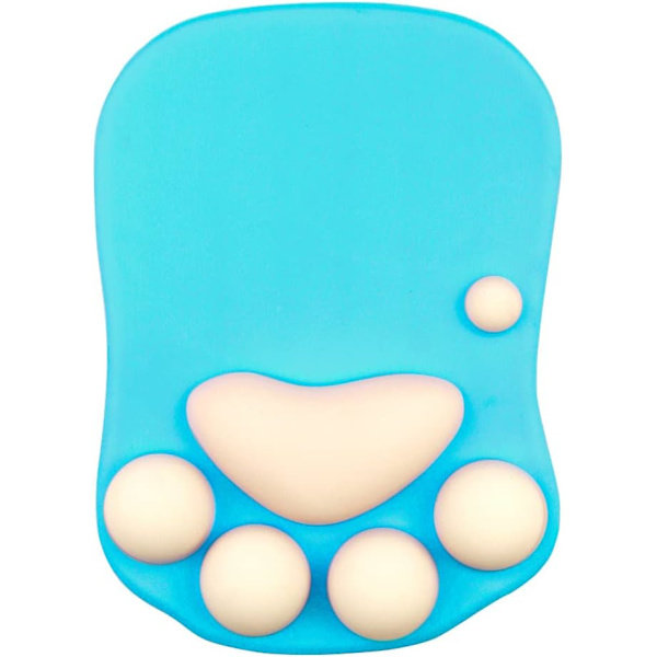 Musmatta med handledsstöd i kiselgel, bärbar ergonomisk halkfri spelmusmatta bekväma musmattor