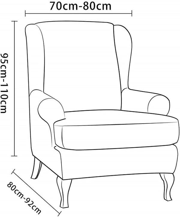 Armlenestoltrekk Stretch Sofa Cover, Elastisk Relax Sofa Cover