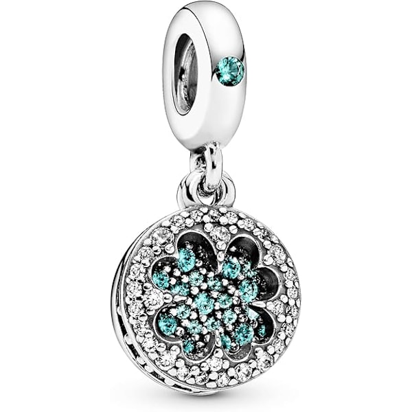 Grøn diamant metal vedhæng perle armbånd DIY tilbehør