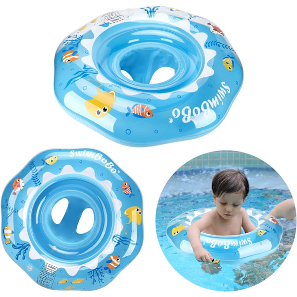 Baby Swimming Float Inflatable Baby Swim Ring with Seat for Infant/Toddler 6-36 Months,Children Waist Float Ring