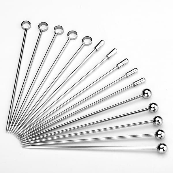 Rostfria cocktailpinnar Martini-pinnar set (15-pack)