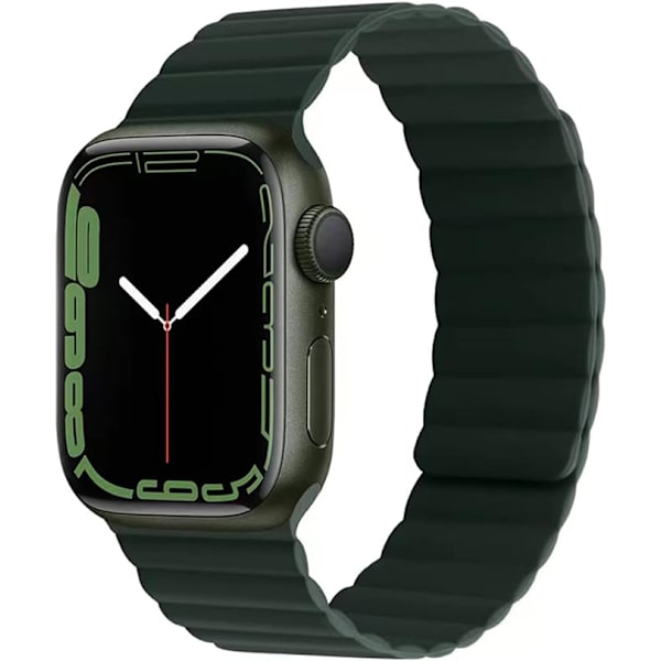 Kompatibel med Apple Watch8-reimer, klokkestropp med magnetisk spenne, silikonklokkestropp 42/44/45/49 mm, erstatningsstropp for iWatch-reimer SE/7/6/5/4/3/2/1