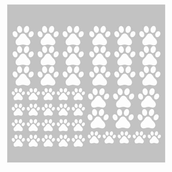 49 st/ set hundtassar väggdekaler vinyl print klistermärken Djurfotspår Väggkonstdekor Bildekor