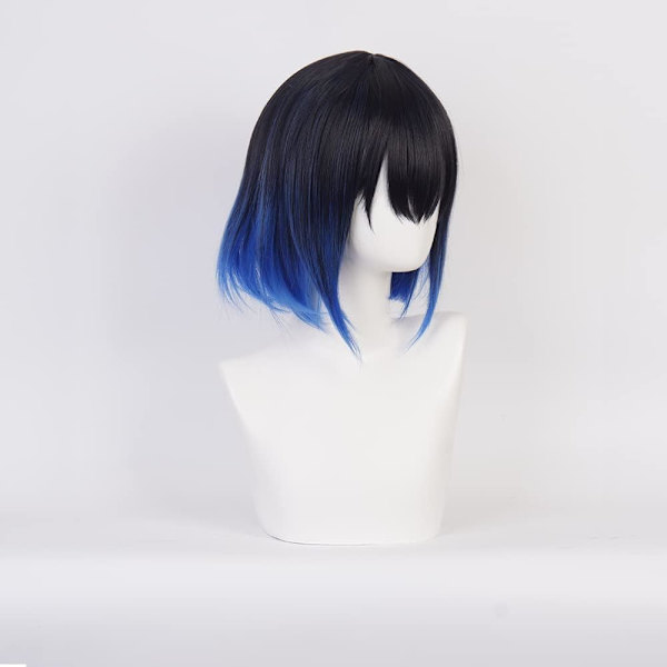 Anime Cosplay Paryk, Demon Slayer Paryk, Gratis Hårnet, Til Halloween, Fest, Karneval, Natteliv, Koncerter, Bryllupper, Fødselsdagsgave color 1