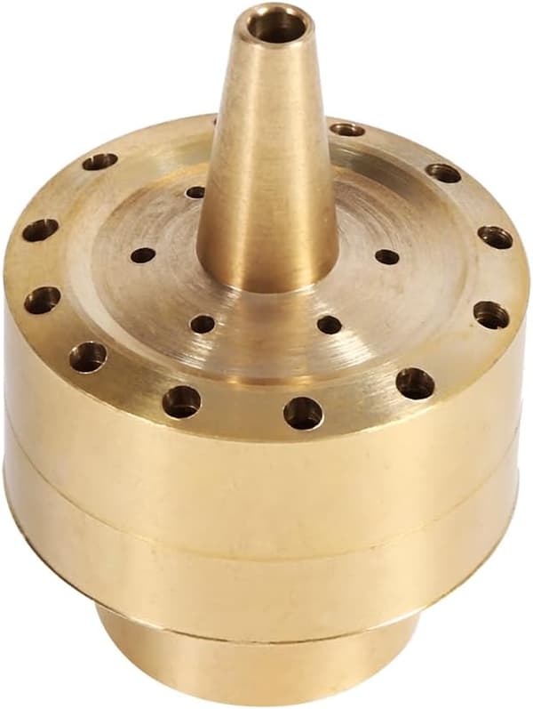 1 stk Fontenedyse Sprinklerhode, Messing Kolonne Vanndyse Sprayhode for Hagedam (3/4\")