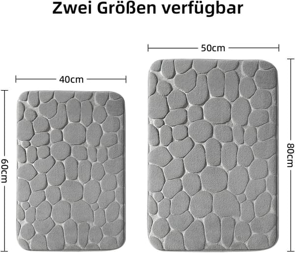 Bademåtte Memory Foam Bademåtte Absorberende Bademåtter