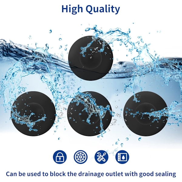 4-pack reservdelar för poolväggsplugg - ovanmarkspool filterpump filterhålsplugg kompatibel med Intex och Bestway
