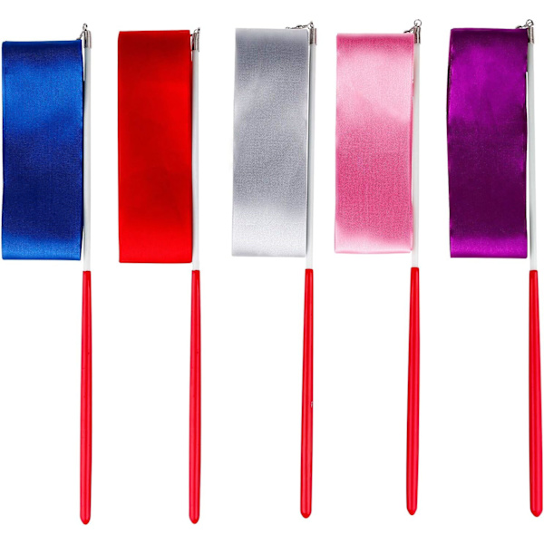 Dansebånd Streamers (10 stk.), 13 fod unisex børns gymnastikbånd, rytmisk gymnastikbånd