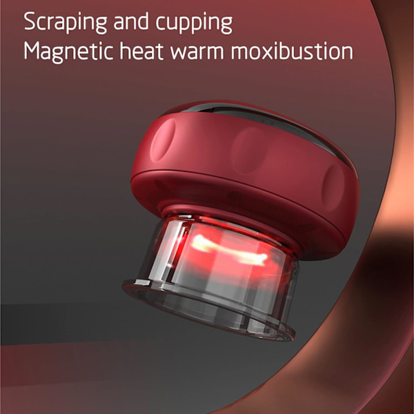 6-trins elektrisk smart cupping-sæt med rødt lys terapi multifunktionel vakuum cupping terapi sæt