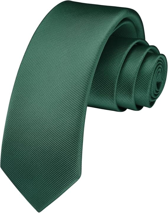 Smal slips ensfarvet 6 cm slanke slips til mænd bryllup klassisk formel forretningsslips