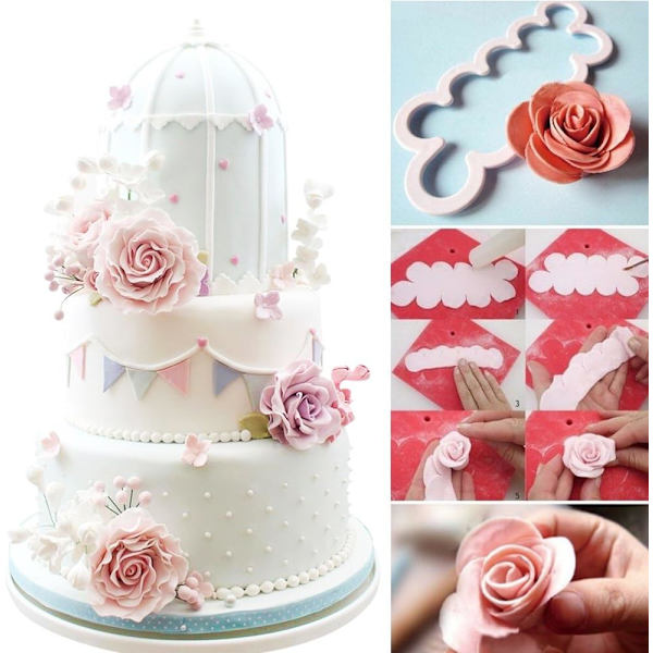 Fondantformar, 114 Utstickare och Dekorationsverktyg för Fondant, Cake Sugarcraft Fondantverktygsset med Kavel, Prägling