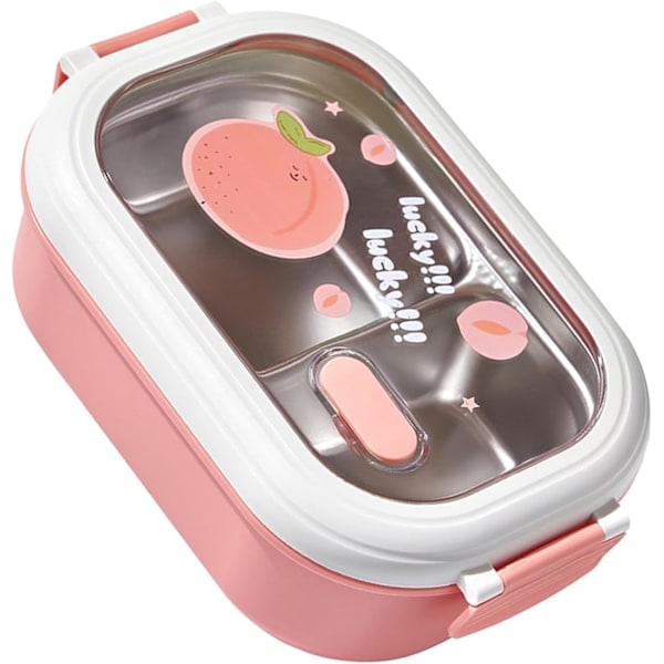 Bento Matboks, Robust Termisk Matboks i Rustfritt Stål, Sikker, Bærbar for Kontoret Pink