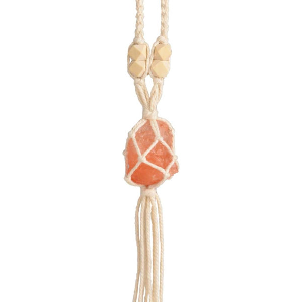 Himalaya Salt Stone Healing Crystals Feng Shui Hängande Prydnad Bil Prydnad Meditation Hängande Prydnad Fönster