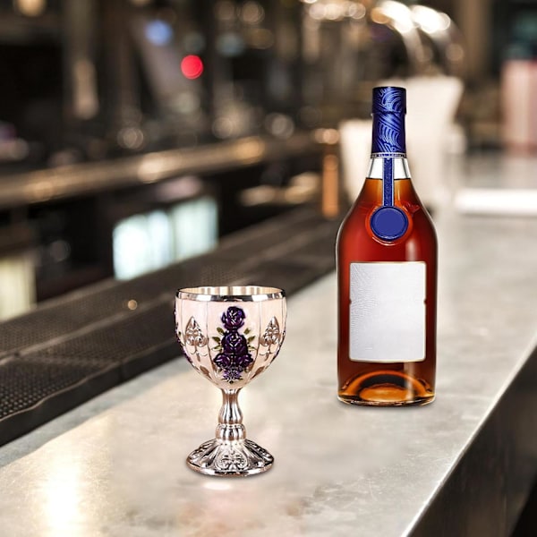 Europæisk Metal Goblet Glas, Lille Vinkop til Øl, Cocktails, Whisky, Retro Ornamenter til Hjemmebar, Bryllup, Fødselsdagsgave color 1