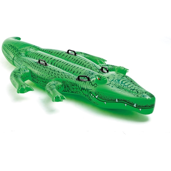 Giant Gator Ride-On, Oppustelig Ride-On, 203x114 cm