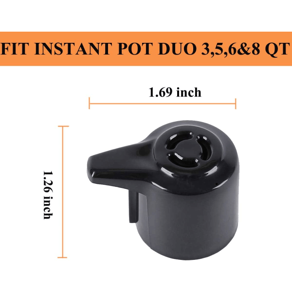 Dampfrigjøringstrykkventil, universell trykkventil for Instant Pot 3, 5, 6, 8Qt dampfrigjøringstrykkventiltilbehør for elektrisk trykk