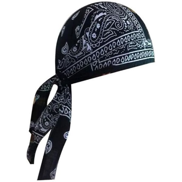 Unisex Puuvilla Paisley Bandana Pääpanta Huivi Säädettävä Durag Hattu