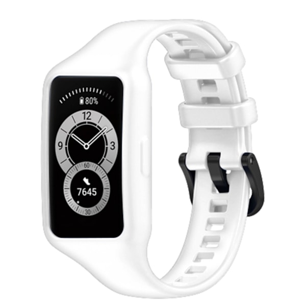 Kompatibel med Huawei Band 7 / 6 Pro / Honor Band 6 Rem - Fleksibel Silikon Hvit