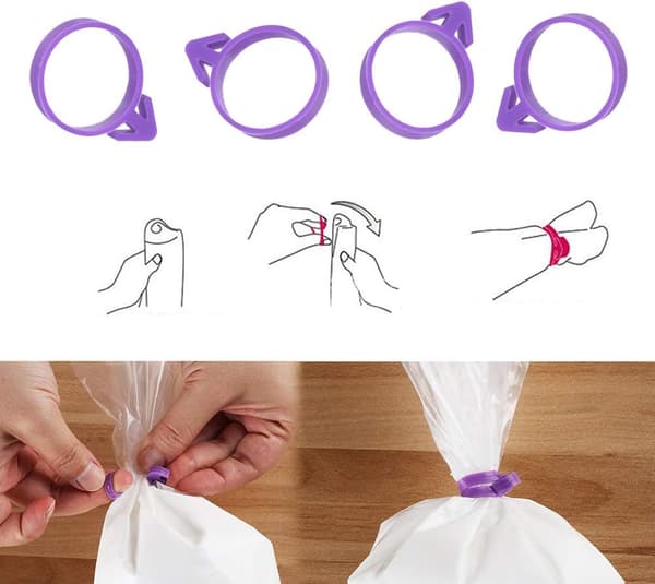 30 stk. silikone sprøjteposebind, glasurbind, glasurdekoration, pose-twistbind, indpakninger til cupcakes