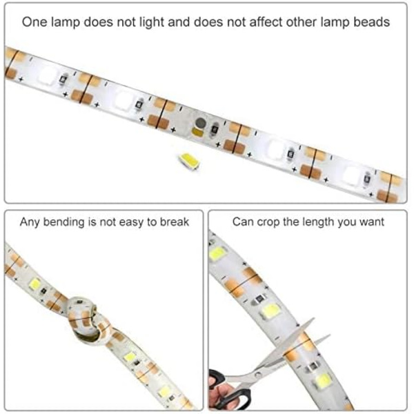 LED-spegellampa, dimbar LED-list för sminkbord, lämplig för sminkningsspeglar 1 meter