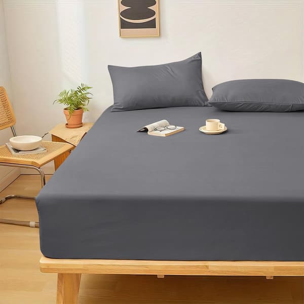 Dobbeltlagen 2-pak – Grå (135x190cm) op til 25cm dybe lagner