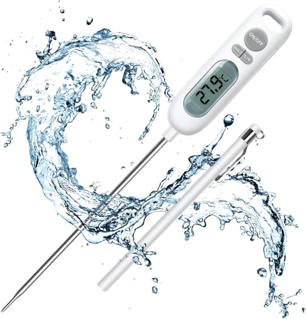 Vattentät matlagningstermometer, 141 mm lång matlagningsprob Kökstermometer - Digital termometer