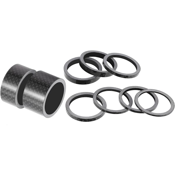 Sykkeldeler Karbonfiber Headset Spacer Sykkel 1-1/8 Tommer 20 15 10 5 3 2 1 mm, 7 Størrelser