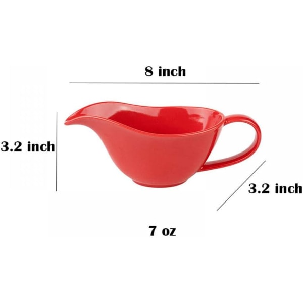 Klassisk porcelæn nem hælde sovs saucebåd flødekande. 7 Oz