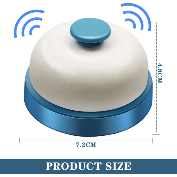 Ringeklokke, Serviceklokke Resepsjonsklokke Middagsbordsklokke Resepsjonsdisk Metall Anti-Rust Skrivebordsklokke