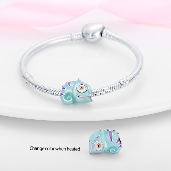 Silverpläterad berlock för Pandora armband, passar armband och halsband, kompatibel med europeiska armband för flickor