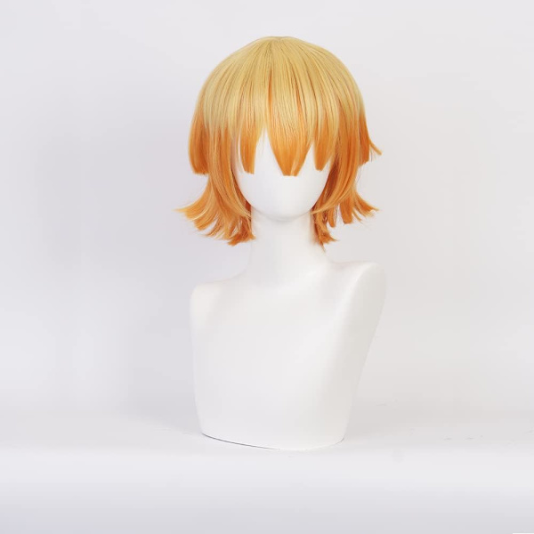 Anime Cosplay Paryk, Demon Slayer Paryk, Gratis Hårnet, Til Halloween, Fest, Karneval, Natteliv, Koncerter, Bryllupper, Fødselsdagsgave color 2