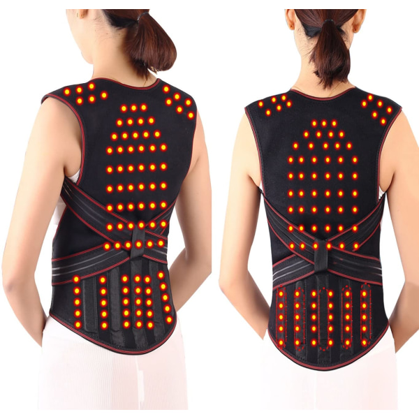 Tourmaline Self Heating 108 Pieces Magnetic Therapy Lower Back Shoulder Posture Corrector Spine Lumbar Support Back Support Belt