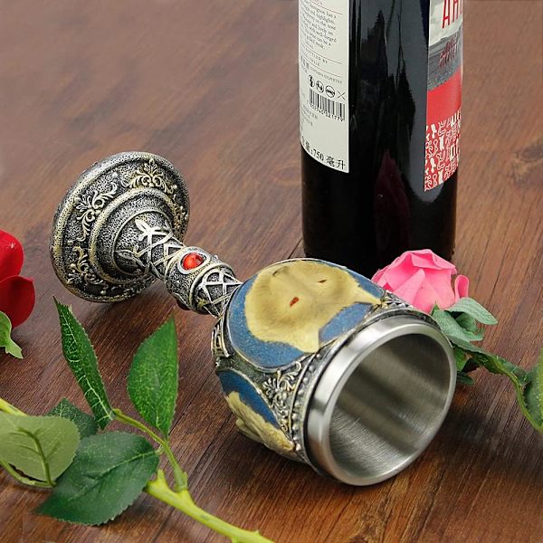 Resemugg i rostfritt stål för resor, te, vin, öl - Rostfritt stålgoblet