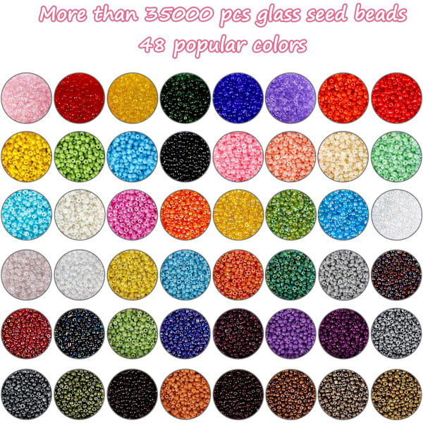 48 rutnät 2 mm glaspärlor för smyckestillverkningssats, 250 stycken alfabetspärlor, pärluppsättning för armband, gör-det-själv, konst