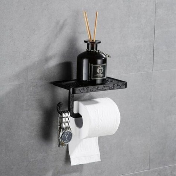 WC-paperiteline seinälle kiinnitettävä WC-paperiteline WC-paperiteline WC-paperirullateline musta pronssi väri