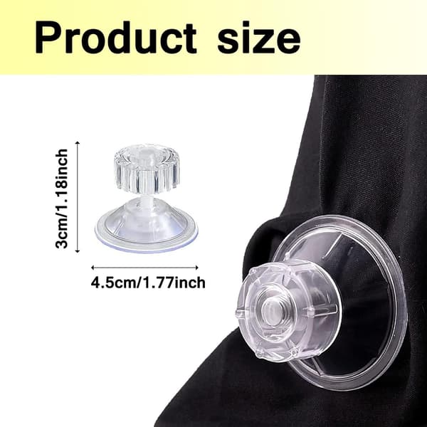 12 st Husvagnsmarkis Limpets Högt Grepp, Limpets för Markis Sugkopp (4,5cm)